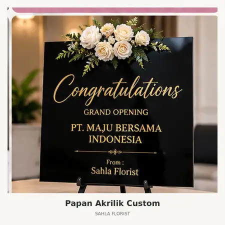 Papan Bunga Akrilik Tangerang